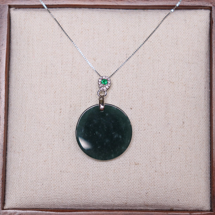 Guatemala Jadeite Wu Shi Pai Necklace (2)